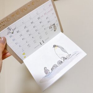 ひとふでがき卓上カレンダー