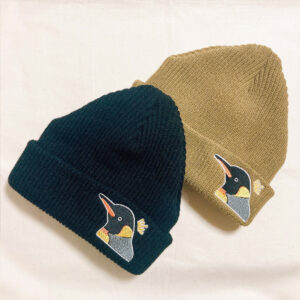 【新作】キングペンギン(刺繍)のニット帽