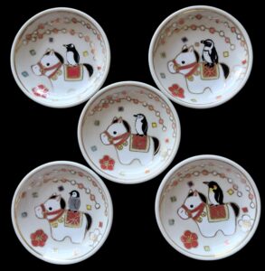 干支とペンギンの飾り皿