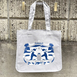 手刷りA4ヨコトートバッグ