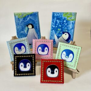 ミニ油絵（イーゼル付き）