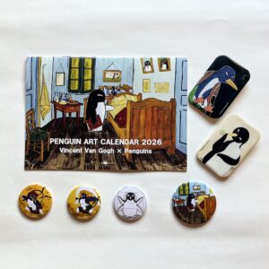 ペンギンアートカレンダー2026・缶バッチ