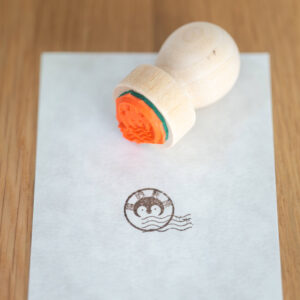 「編吟郵便」消印風はんこ