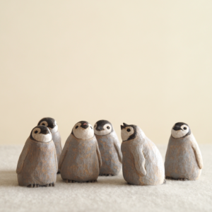 木彫りペンギン エンペラーペンギン雛